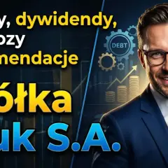 Analizy, prognozy i rekomendacje dla Spółki Kruk S.A. – biznesowy portret z elementami graficznymi.