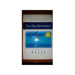 Książka "Tax-Free Retirement" Patricka Kelly'ego, z dedykacją "Kris, all the best!". Wartość tej wiedzy jest jak dobre obligacje PKO - pewna inwestycja w przyszłość.