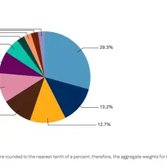 S&P 500 porównanie sektorów: dominacja technologii (29,3%), konsumpcji dyskrecjonalnej (13,2%) i opieki zdrowotnej (12,7%).
