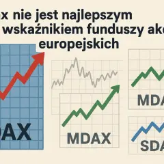 Wykresy DAX, MDAX i SDAX pokazują zmienność rynków akcji. DAX, duża giełda niemiecka, nie zawsze jest najlepszym wskaźnikiem.