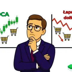 Zastanawia się nad strategią inwestycyjną: DCA vs łapanie dołków. Wybór między stabilnym wzrostem a ryzykownym graniem na spadki.