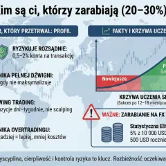 Trader, który przetrwał, ryzykuje rozsądnie, unika dźwigni i overtradingu. To klucz do sukcesu na FX.