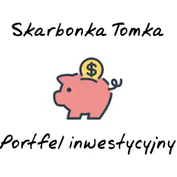 Skarbonka Tomka, symbolizująca portfel spokojny, z monetą dolarową.