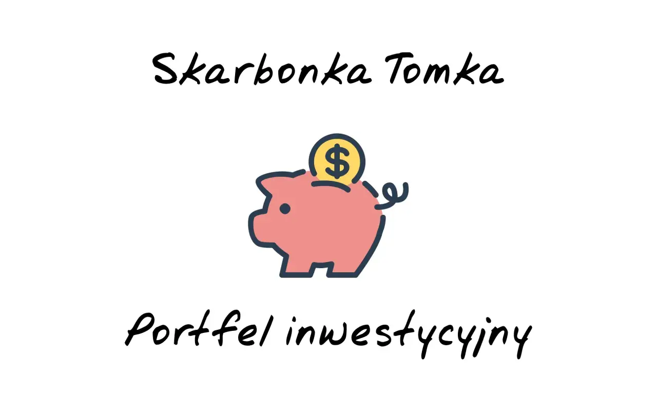 Skarbonka Tomka, symbolizująca portfel spokojny, z monetą dolarową.