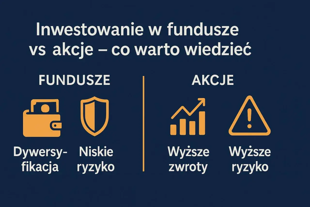 Fundusze: dywersyfikacja, niskie ryzyko. Akcje: wyższe zwroty, wyższe ryzyko. Czy warto inwestować w fundusze inwestycyjne?